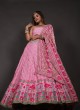 Pink Designer Lehenga Choli with Floral Dupatta